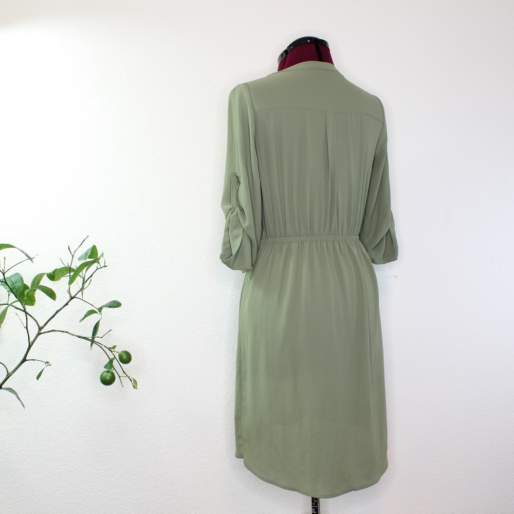 Sold Mossimo Army Green Sheer 3/4 sleeve - Picture 7 of 14